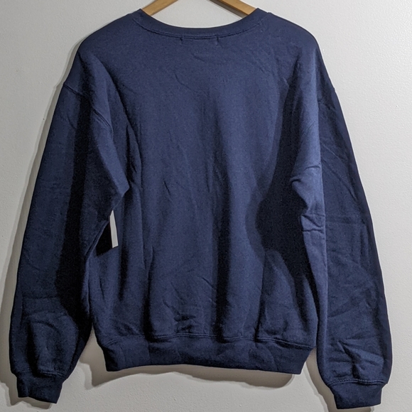 Blue Night Stars Boyfriend Oversized Sweatshirt, Size Medium, New - Picture 2 of 3